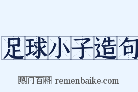 足球小子造句是什么意思的图片